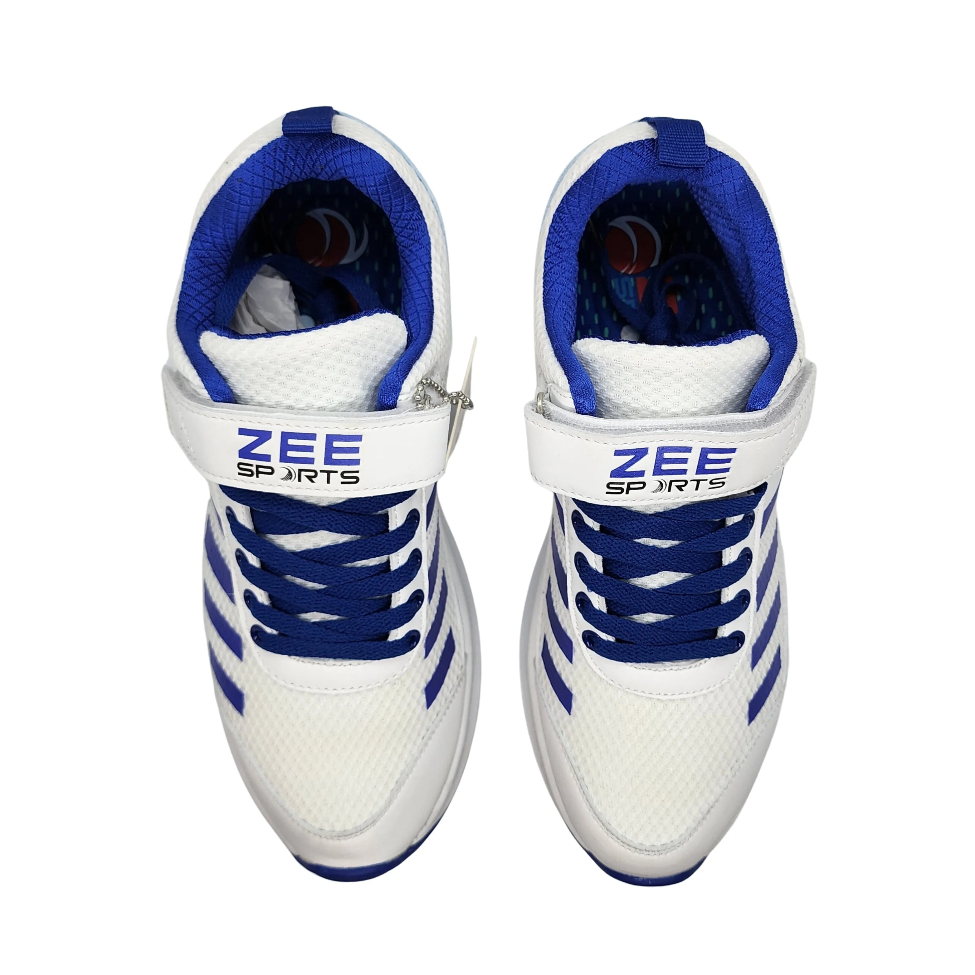 Zee Sports Cricket Shoe Allrounder Rubber Spikes W Additional Gel Non Slip Insoles